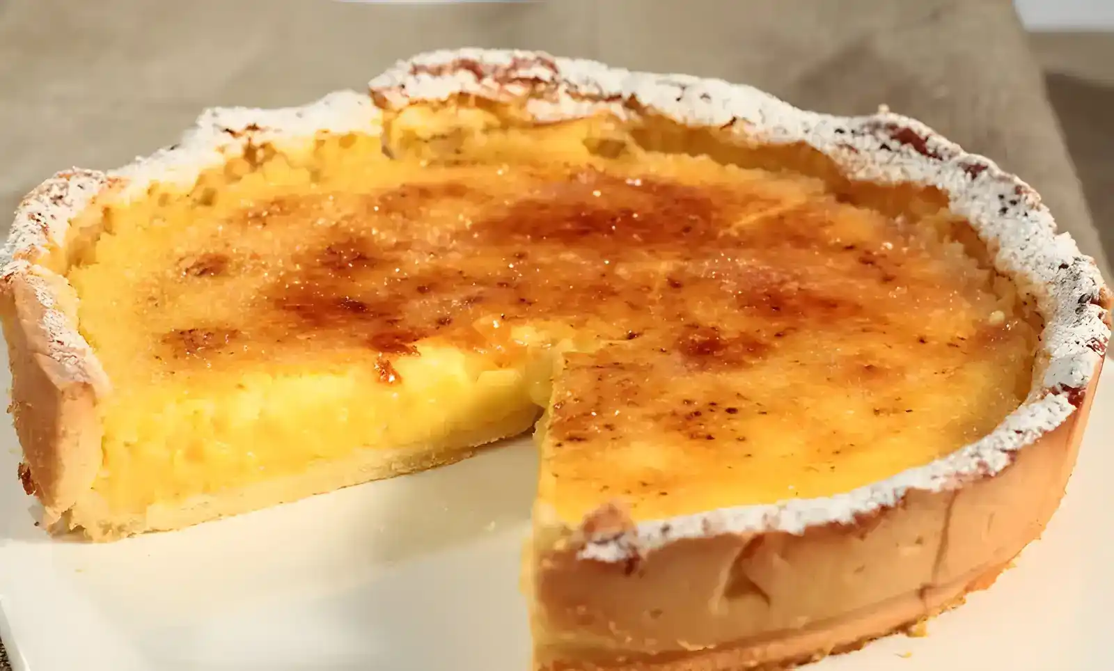 Zitronen-Crème-Brûlée-Tarte