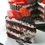 Erdbeer Ganache Schokoladen Kuchen W2xEX 2x webp
