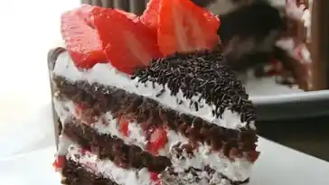Erdbeer Ganache Schokoladen Kuchen W2xEX 2x webp