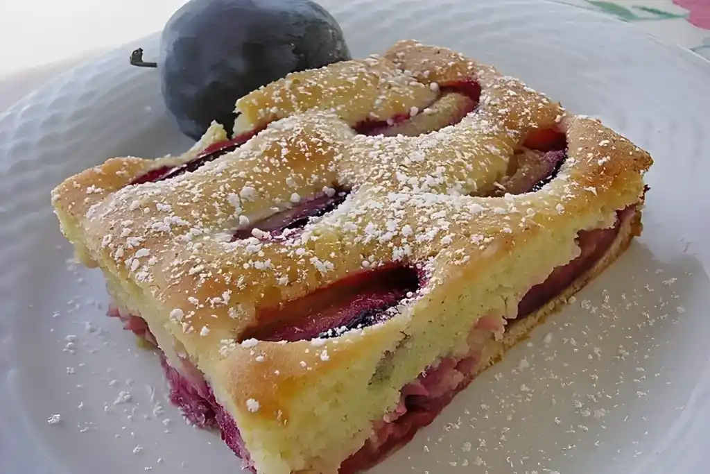 Zwetschgenkuchen mit Eierlikör