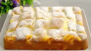 10 Minuten Apfelkuchen mit Vanillepudding der die Welt verrueckt macht1
