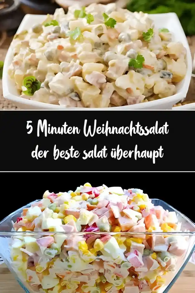 5 Minuten Weihnachtssalat, der beste salat überhaupt 1 5 Minuten Weihnachtssalat der beste salat ueberhaupt