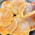 Apfel Pfannkuchen mit 150 g Joghurt in 5 Minuten auf den Tisch1
