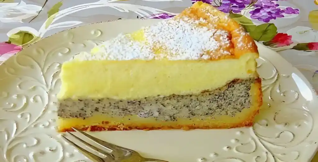 Backe ich 2x im Woche, Schmandkuchen mit 150 g Mohn in 1 Stunde fertig gebacken