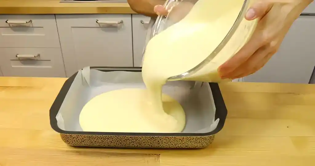 Heißer Milchkuchen in 10 bis 15 Minuten im Ofen