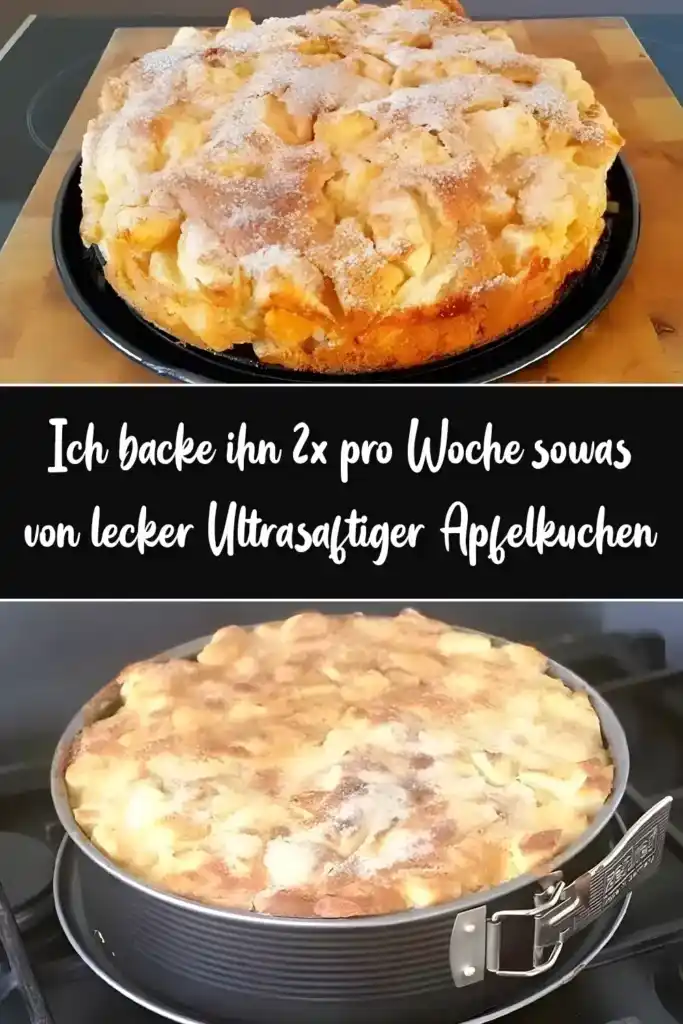 Ich backe ihn 2x pro Woche sowas von lecker Ultrasaftiger Apfelkuchen 1 Ich backe ihn 2x pro Woche sowas von lecker Ultrasaftiger Apfelkuchen