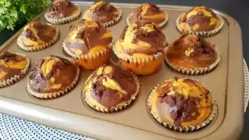 Ich bin suechtig Muffins mit 50 g Schokolade in 20 Minuten gebacken1