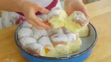 Omas Ofenfrische Buchteln die man immer essen konnte nur 450g Mehl1
