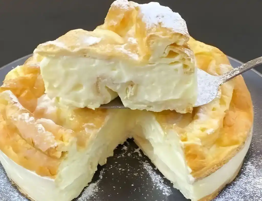 Polnischer Puddingkuchen mit 1 Packung Vanillepudding ein Traum