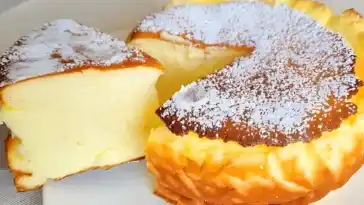 Quarkkuchen mit 2 Packung Vanillepudding in 5 Minuten zusammengeruehrt1