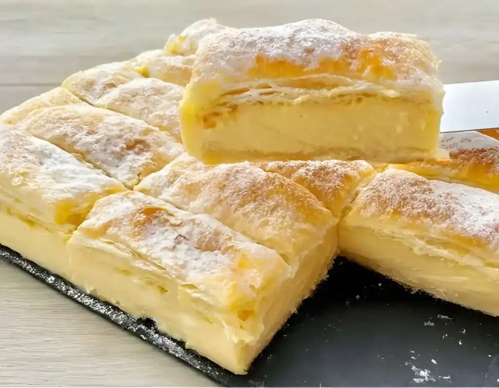 Sowas von lecker, Vanillecremepudding im Blätterteig mit nur 4 Zutaten