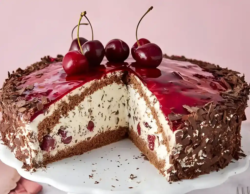 Stracciatella Kirsch Torte die immer gelingt mit 1 Glas Kirschen