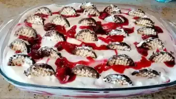 Zauberkuss Dessert in 3 Minuten mit 550 ml Rote Gruetze1