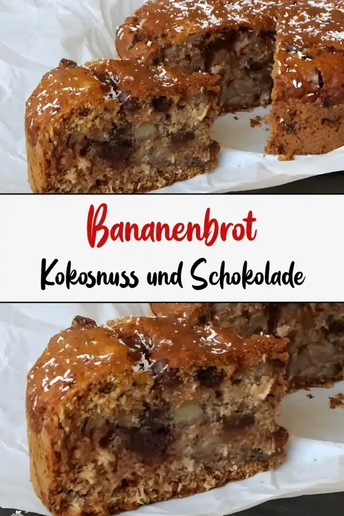 Bananenbrot mit Kokosnuss und Schokolade: Ein himmlisches Vergnügen 1 Bananenbrot Kokosnuss und Schokolade1