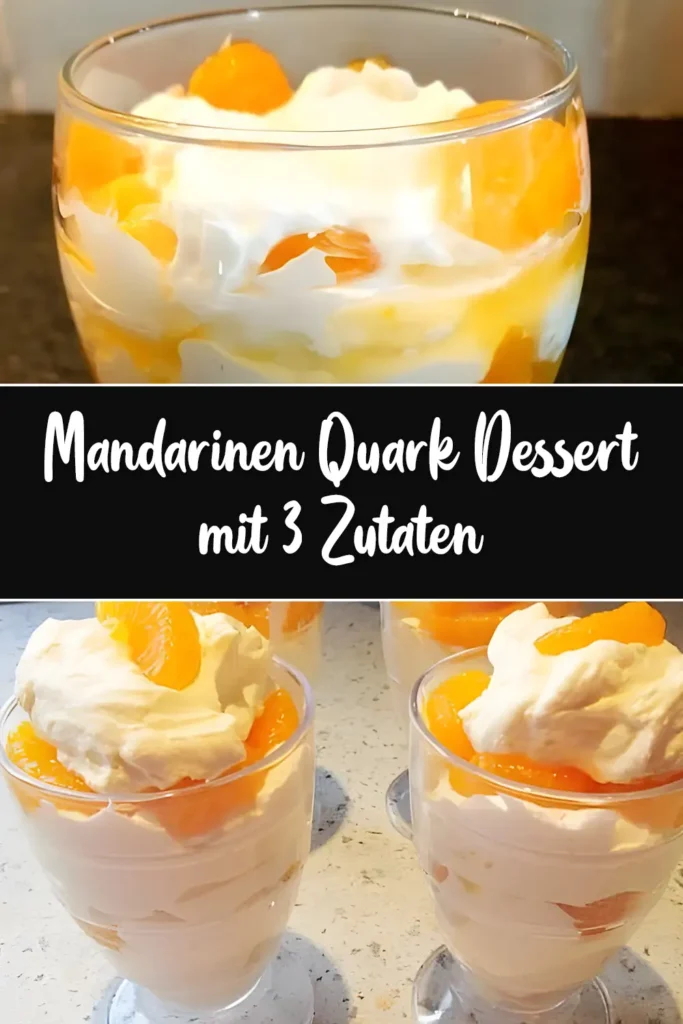 Der Wahnsinn, Weihnachtliches Mandarinen Quark Dessert mit 3 Zutaten 1 Der Wahnsinn Weihnachtliches Mandarinen Quark Dessert mit 3 Zutaten