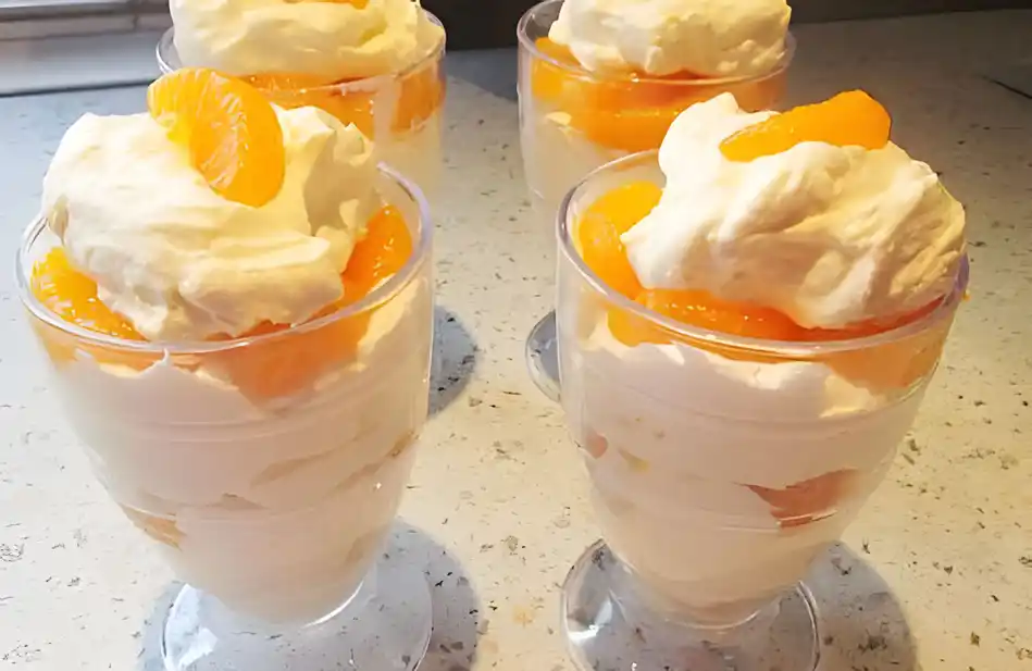 Der Wahnsinn, Weihnachtliches Mandarinen Quark Dessert mit 3 Zutaten