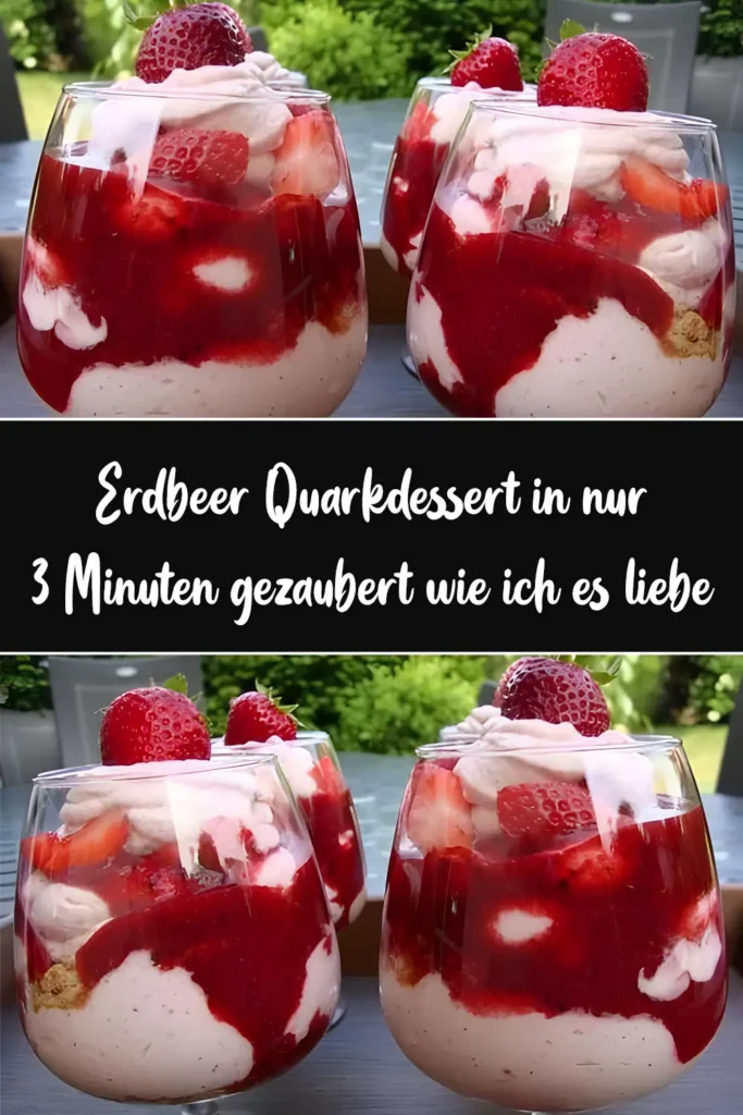 Erdbeer Quarkdessert in nur 3 Minuten gezaubert wie ich es liebe 1 Erdbeer Quarkdessert in nur 3 Minuten gezaubert wie ich es liebe