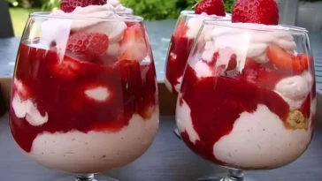 Erdbeer Quarkdessert in nur 3 Minuten gezaubert wie ich es liebe1