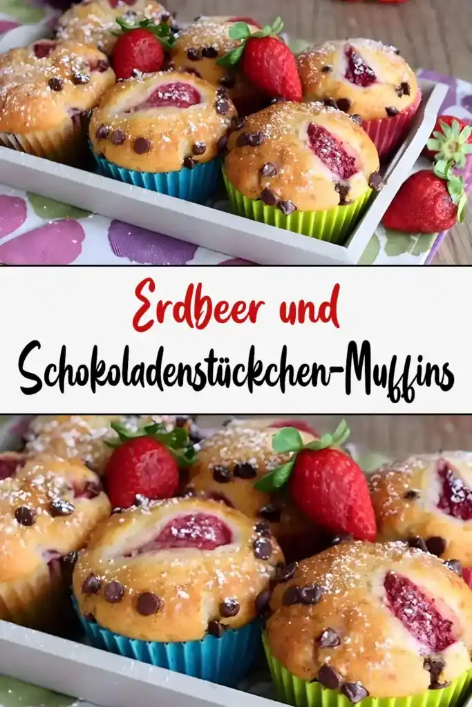 Erdbeer- und Schokoladenstückchen-Muffins: Ein Genuss für jeden Anlass 1 Erdbeer und Schokoladenstueckchen Muffins1