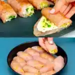 Gansehaut Pur superlecker Haehnchen Kaese Roellchen W2xEX 2.5x