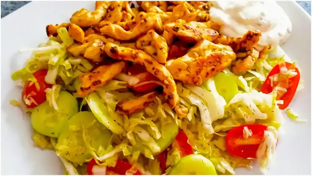 Gyros Hähnchenfiletstreifen mit Krautsalat und Quark: Ein Leckeres und Gesundes Gericht