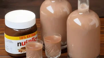 Ich veruehre 08 Liter Rum mit 450 g Nutella fuer den Likoer1