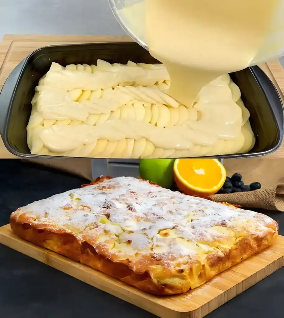 Italienischer Apfelkuchen in 5 bis 10 Minuten bereit für den Ofen