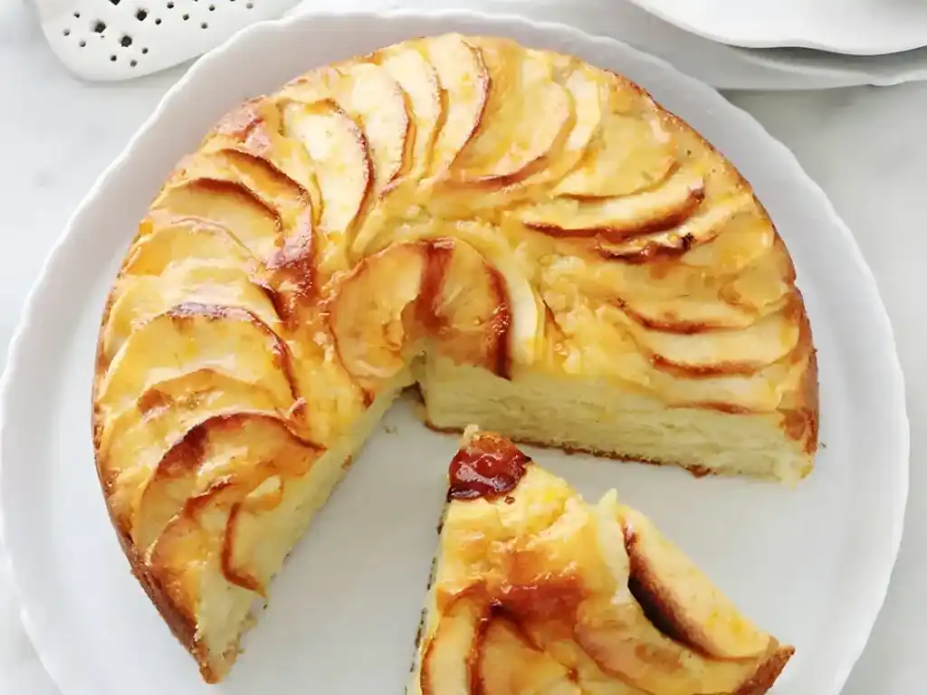 Joghurt- und Apfelkuchen
