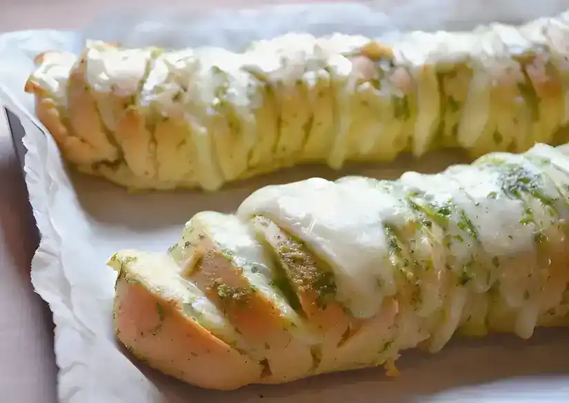 KÄSE-KNOBLAUCHBUTTERBROT