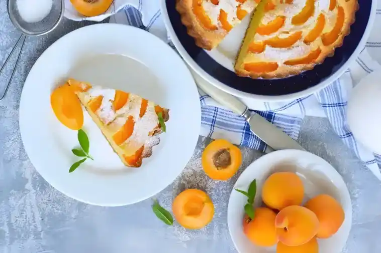 Mandeltarte mit Aprikosen im Thermomix W2xEX 2x webp