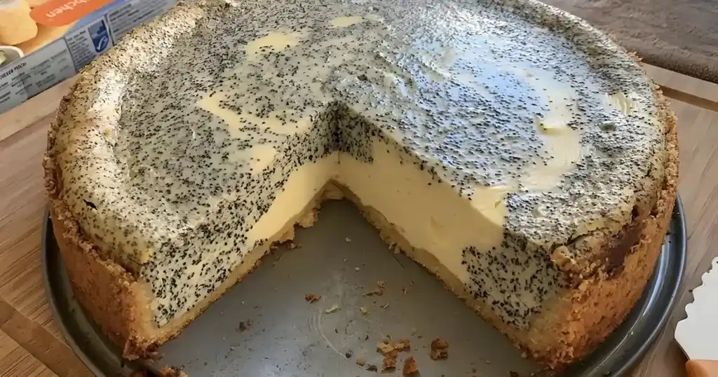 Mohn-Quark-Fleckerl-Kuchen