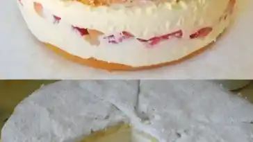 Sie ist einfach verfuehrerisch Kaesesahne Torte mit 1 Paeckchen Gelatine W2xEX 2.5x