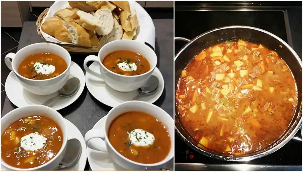 Szegediner Gulaschsuppe in der Low Carb Version