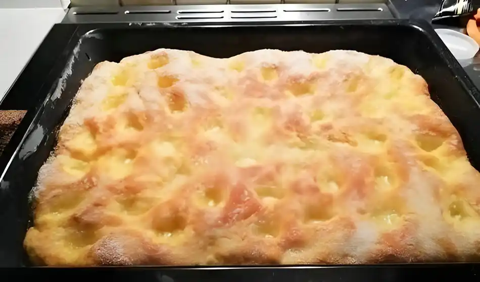 Zergeht auf der Zunge, Butterkuchen mit 420 g Mehl & 100g Sahne