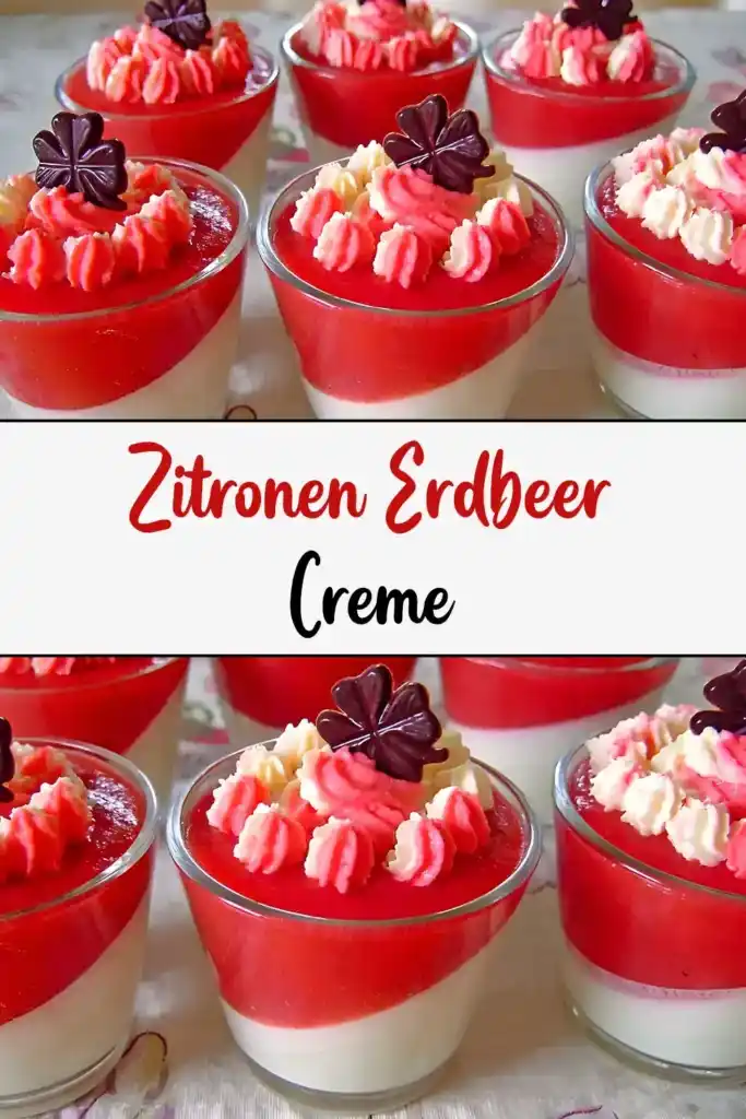 Zitronen Erdbeer Creme 1 Zitronen Erdbeer Creme