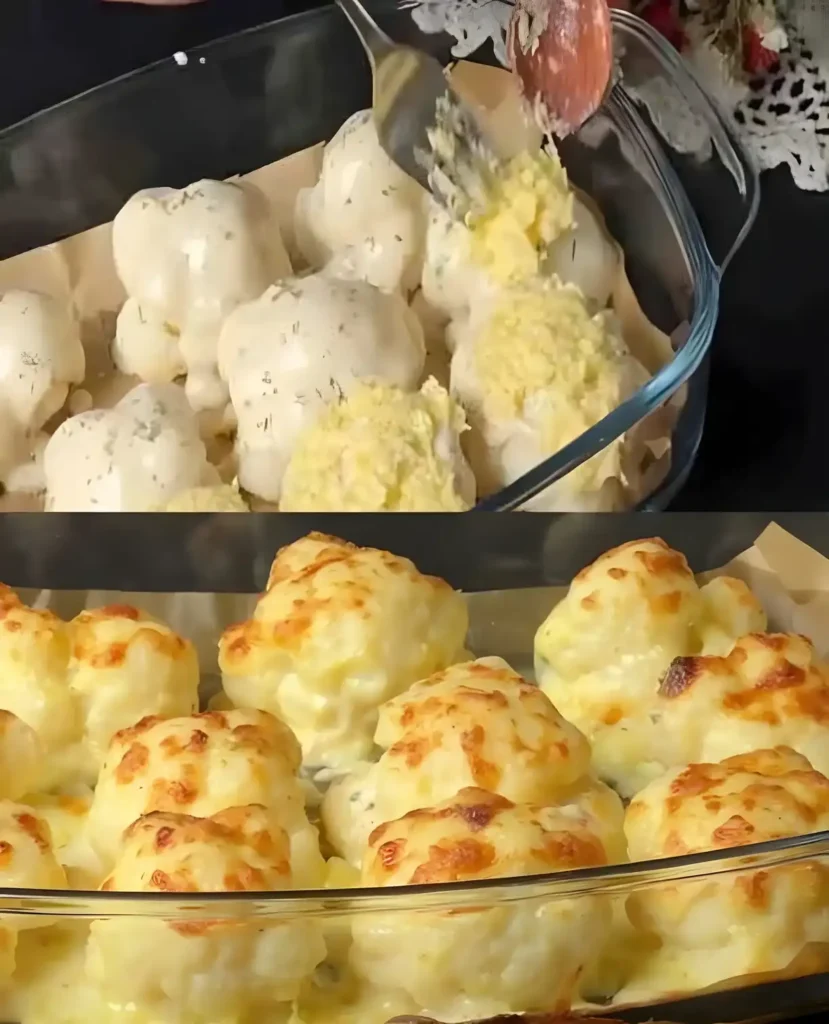 Absolut der Hammer, blumenkohl mit käse überbacken