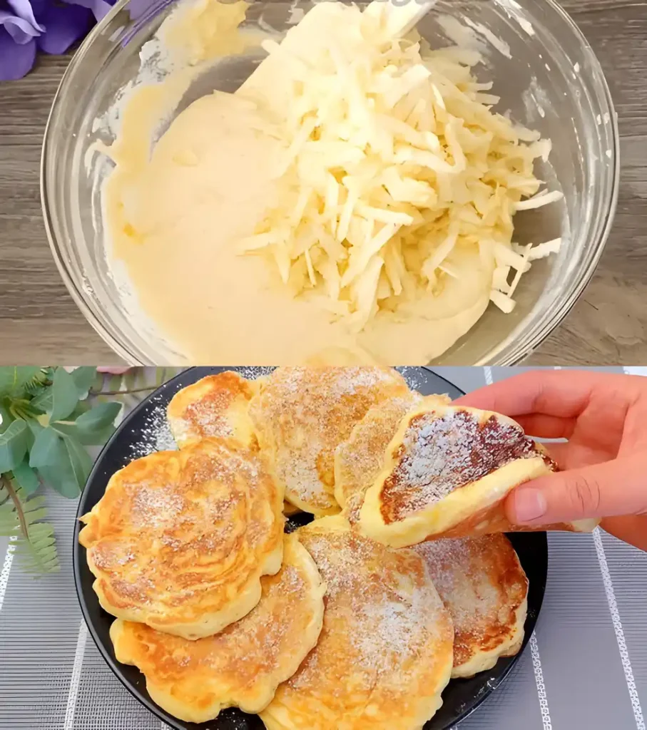 Apfel Joghurt Pfannkuchen in 5 Minuten, konnte ich jeden Tag essen