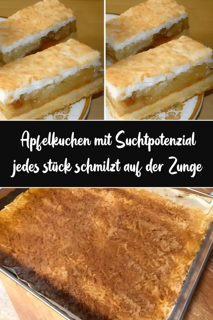 Apfelkuchen mit Suchtpotenzial, jedes stück schmilzt auf der Zunge 1 Apfelkuchen mit Suchtpotenzial jedes stueck schmilzt auf der Zunge