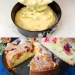 Blitz Kirschkuchen mit Vanillepudding und 1 Glas Sauerkirschen W2xEX 2.5x