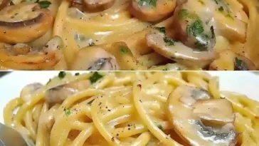 Champignons Spaghetti aus der Pfanne in 30 Minuten gekocht W2xEX 2.5x