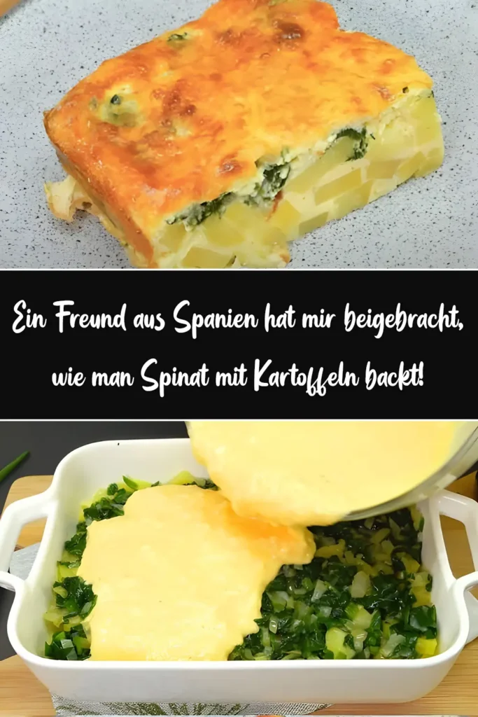 Ein Freund aus Spanien hat mir beigebracht, wie man Spinat mit Kartoffeln backt! 1 Ein Freund aus Spanien hat mir beigebracht wie man Spinat mit Kartoffeln backt