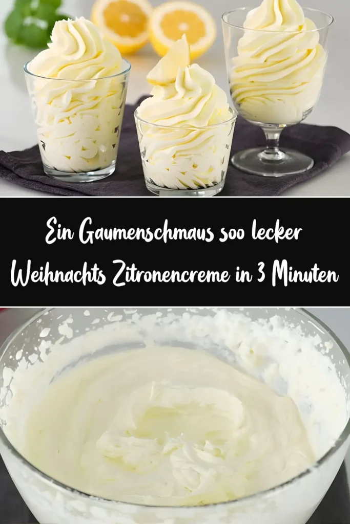 Ein Gaumenschmaus soo lecker, Weihnachts Zitronencreme in 3 Minuten 1 Ein Gaumenschmaus soo lecker Weihnachts Zitronencreme in 3 Minuten