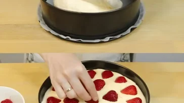 Erdbeerkuchen mit 1 Tasse Mehl fur 30 Minuten im Ofen backen W2xEX 2.5x