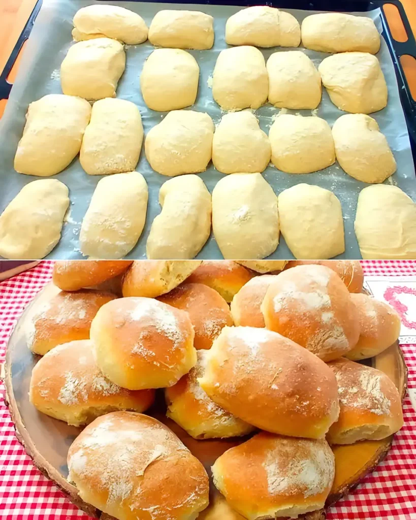 Friss dich dumm Brötchen nur 450 g Mehl für ca. 8 – 10 Brötchen