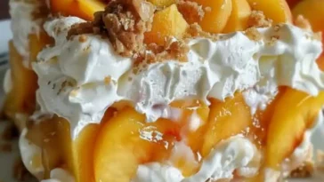Himmlischer Sommer Pfirsich Cobbler Poke Kuchen W2xEX 2.5x