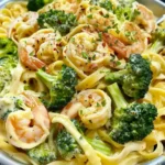 Ich Konnte Es Jeden Tag Essen Tagliatelle Mit Brokkoli Und Garnelen In Cremiger Sauce W2xEX 2.5x