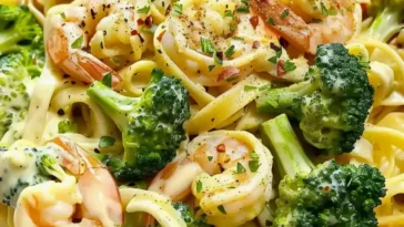 Ich Konnte Es Jeden Tag Essen Tagliatelle Mit Brokkoli Und Garnelen In Cremiger Sauce W2xEX 2.5x
