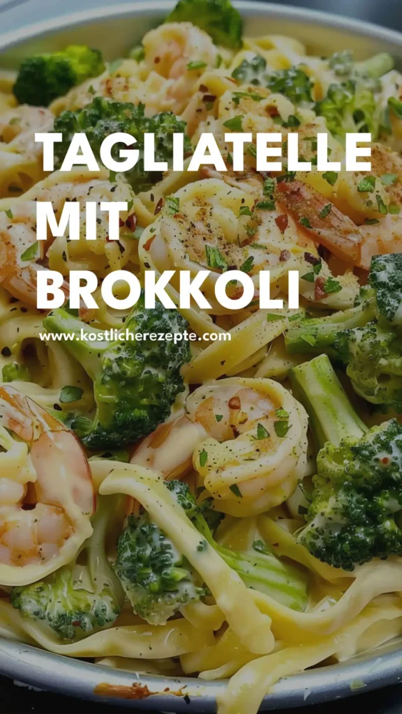 Ich Konnte Es Jeden Tag Essen, Tagliatelle Mit Brokkoli Und Garnelen In Cremiger Sauce 1 Ich Konnte Es Jeden Tag Essen Tagliatelle Mit Brokkoli Und Garnelen In Cremiger Sauce pin