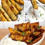 Ich brate 4 Kartoffeln und gebe 70 g Parmesan fur die Knoblauch Kartoffelecken W2xEX 2.5x