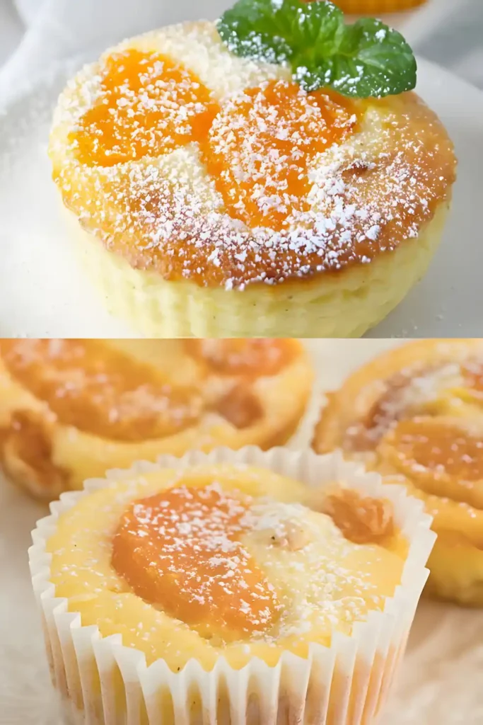 Käsekuchenmuffins mit 250g Magerquark und 1 Packung Puddingpulver
